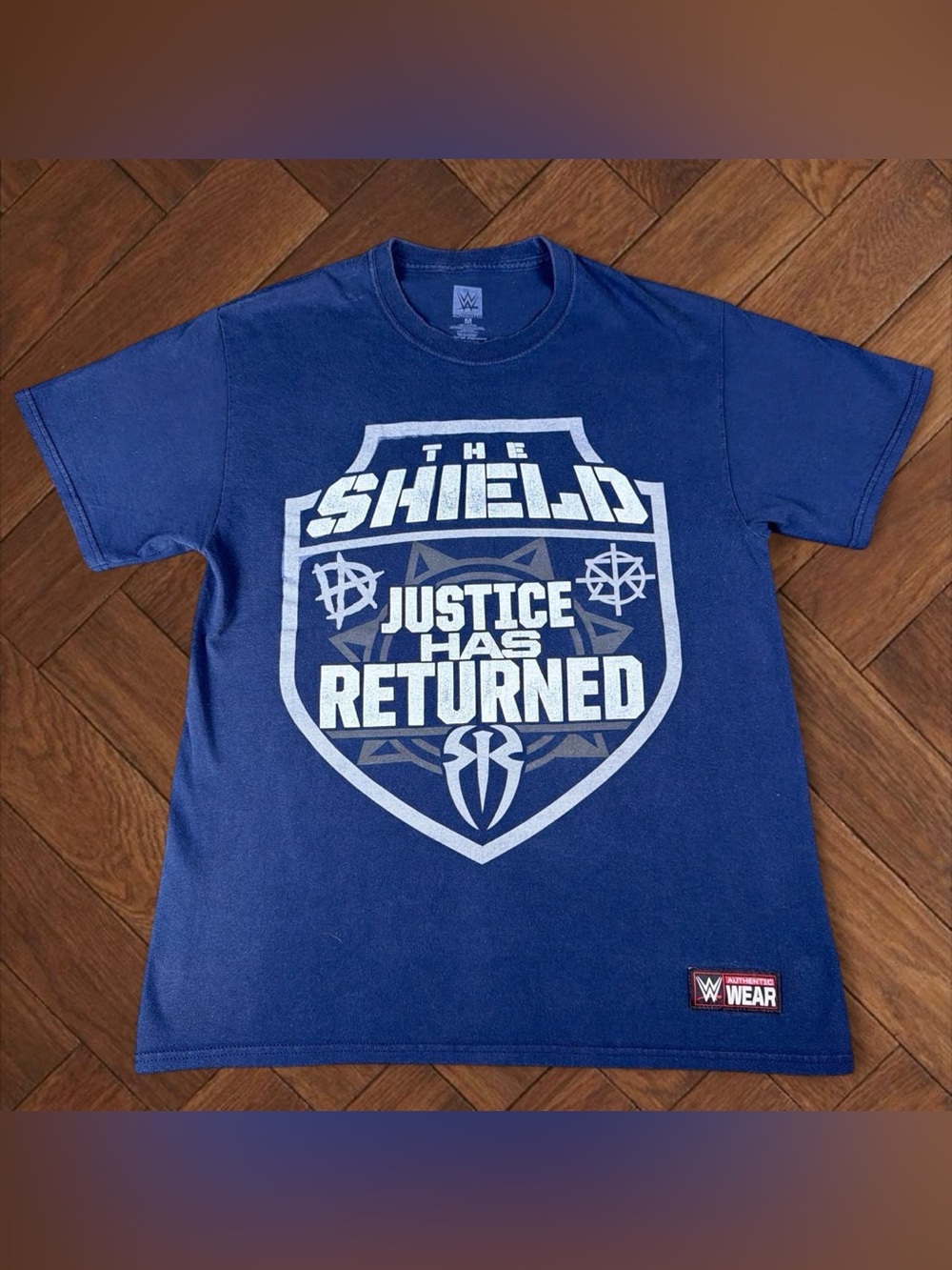 WWE The Shield "Justice Has Returned" Authentic Graphic Tee Men's Size M